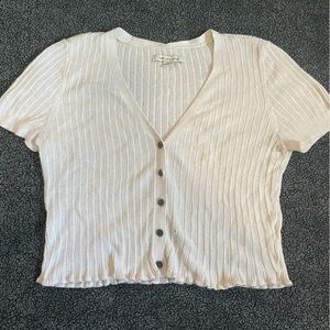 American eagle button up crop top